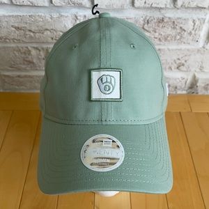 Womens New Era Milwaukee Brewers Hat Pastel Green